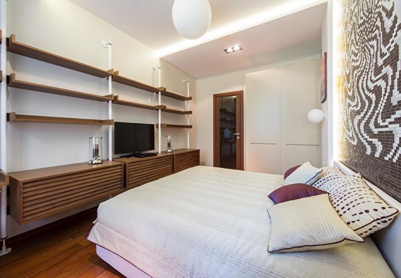 Интерьер спальни в квартире на Космодамианской набережной - фото 3