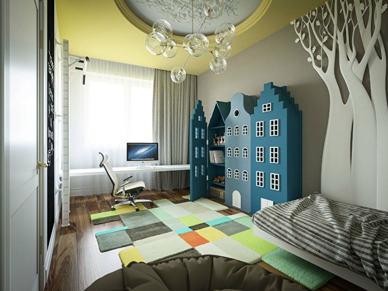 Дизайн-проект квартиры 84 кв.м. в Москве - Детская комната, фото 15