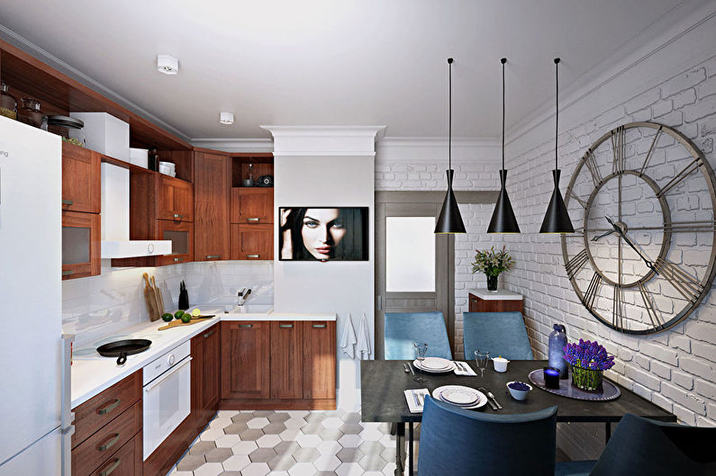 Дизайн двухкомнатной квартиры «Маленькое счастье» - Кухня, фото 9