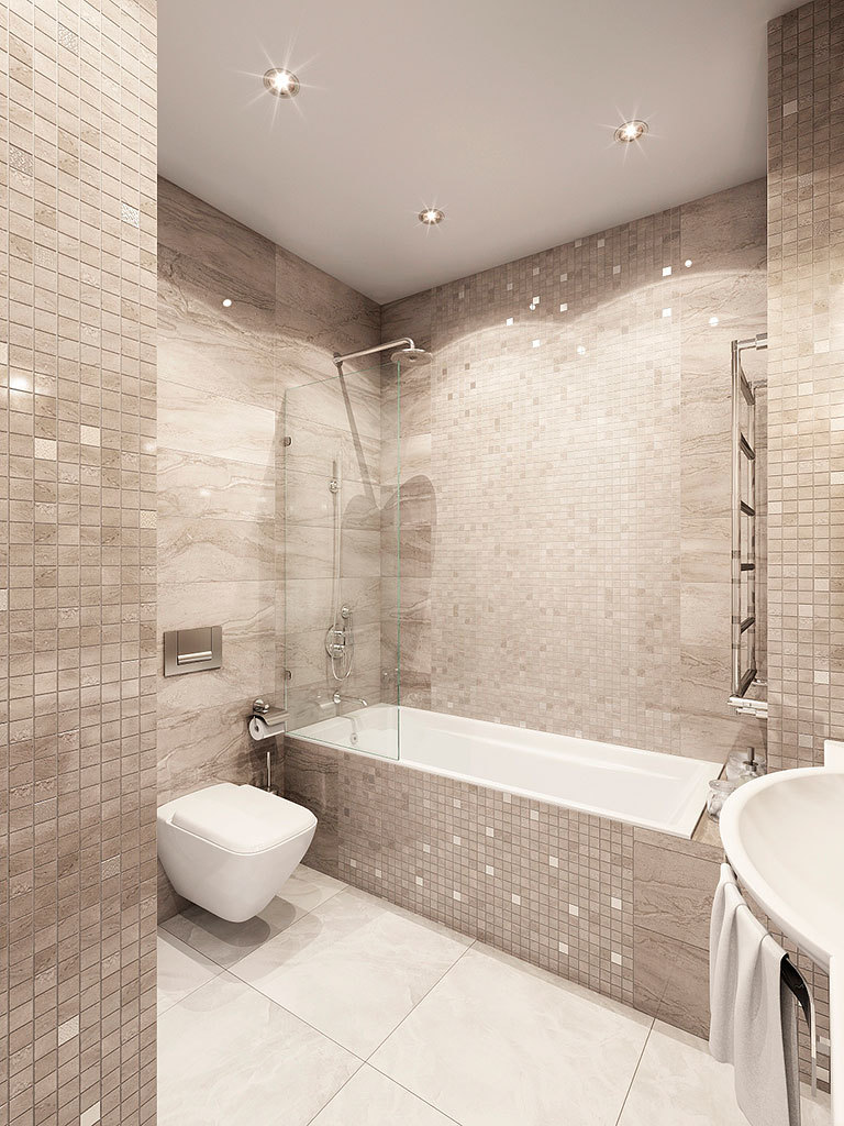 Дизайн двухкомнатной квартиры 82 кв.м, ЖК «Смольный парк» - Ванная комната, фото 21