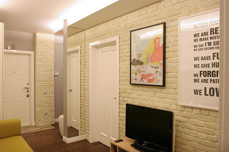 Цвет, графика и желтый диван: Дизайн трехкомнатной квартиры - фото 3