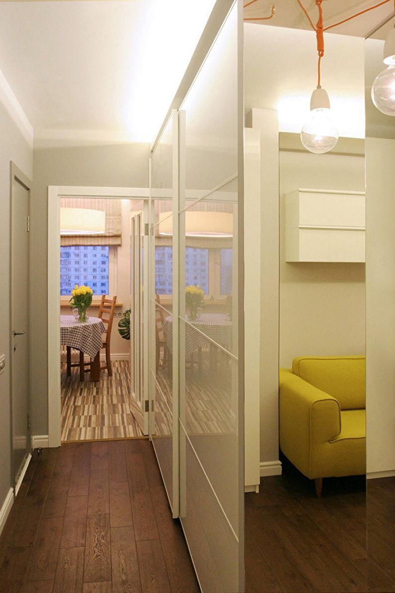 Цвет, графика и желтый диван: Дизайн трехкомнатной квартиры - фото 5