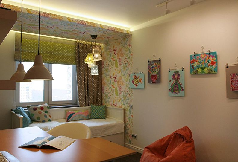 Цвет, графика и желтый диван: Дизайн трехкомнатной квартиры - фото 15