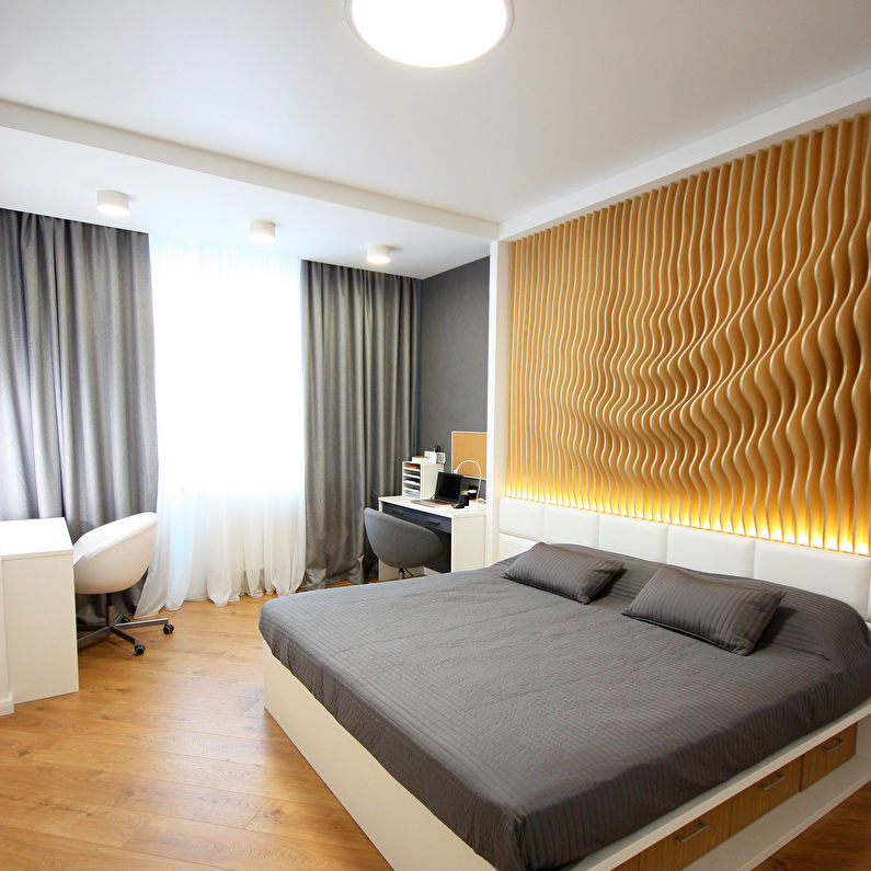 Интерьер спальни от студии Bokarev Architects