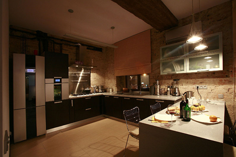 Жизнь в стиле лофт — интерьер кухни от студии Conzept